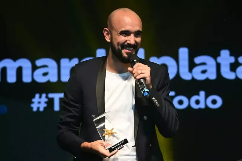 Abel Pintos se llevó el premio Estrella de Mar de Oro