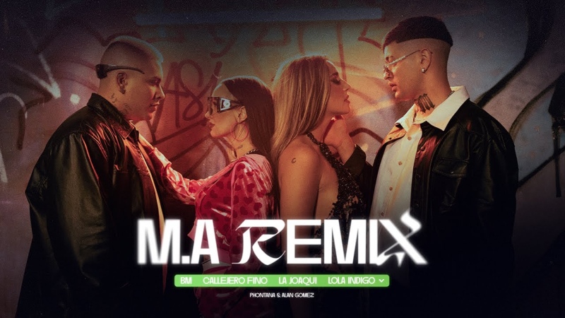 BM, Callejero Fino, La Joaqui y Lola Índigo nos traen M.A (Remix)